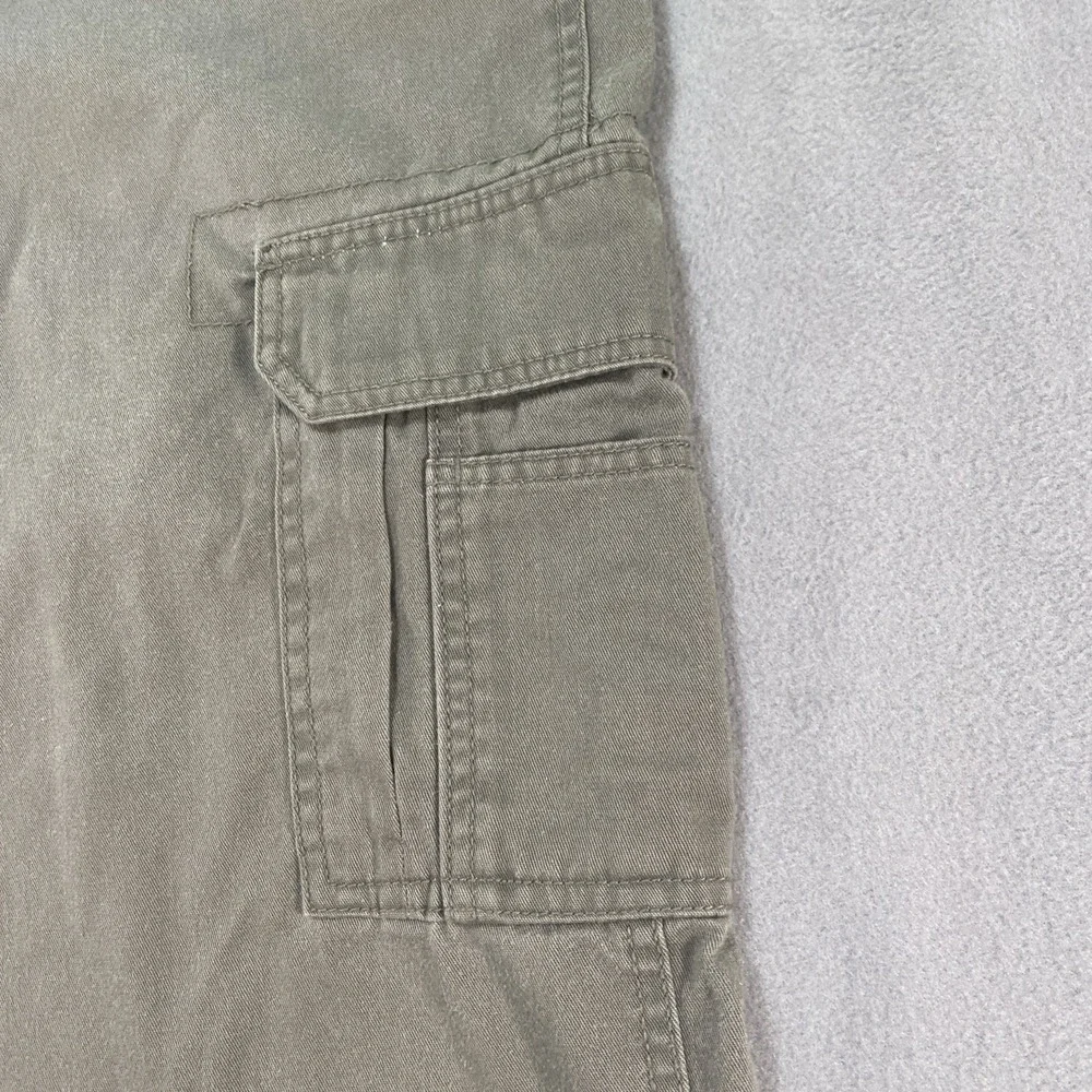 RedHead Cargo Pants Mens Green Cotton Stretch Straight Leg 42x30 Outdoor Hiking